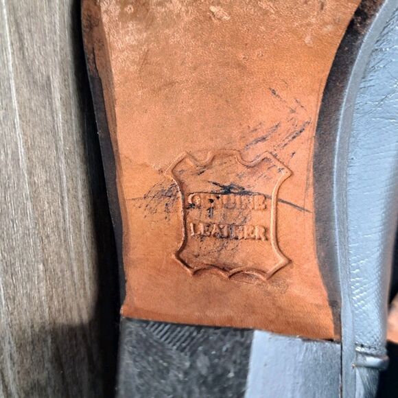 Maraschino Cowboy Boots Women's Black Leather Western Boots Size 9 - Picture 8 of 10